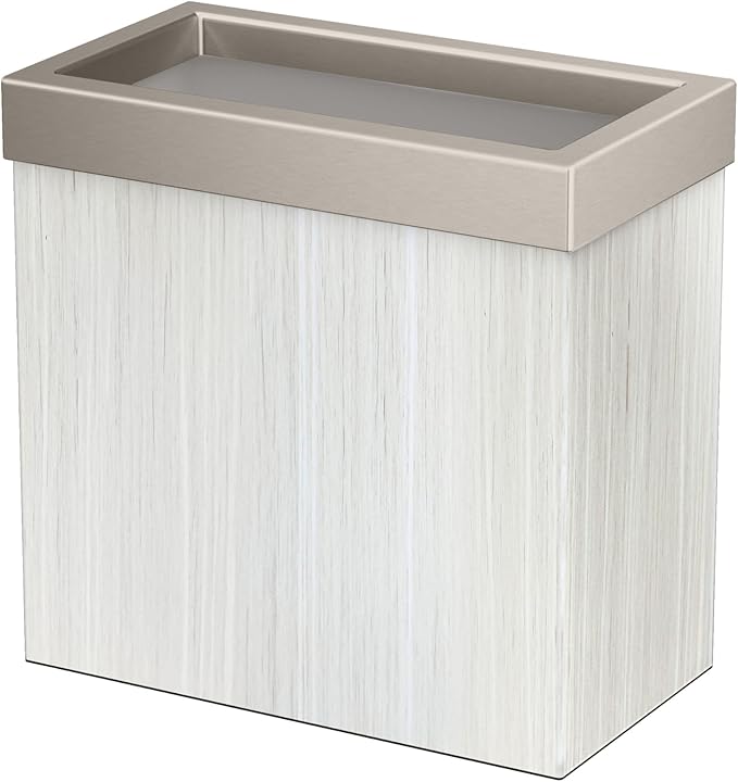 Gatco Modern Rectangle Wastebasket, 3 Gallon Capacity by Gatco