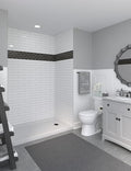 Miseno MSW-603696RFL Readyset 60" X 36" X 96" Fifteen Panel Alcove Shower Wall by Miseno