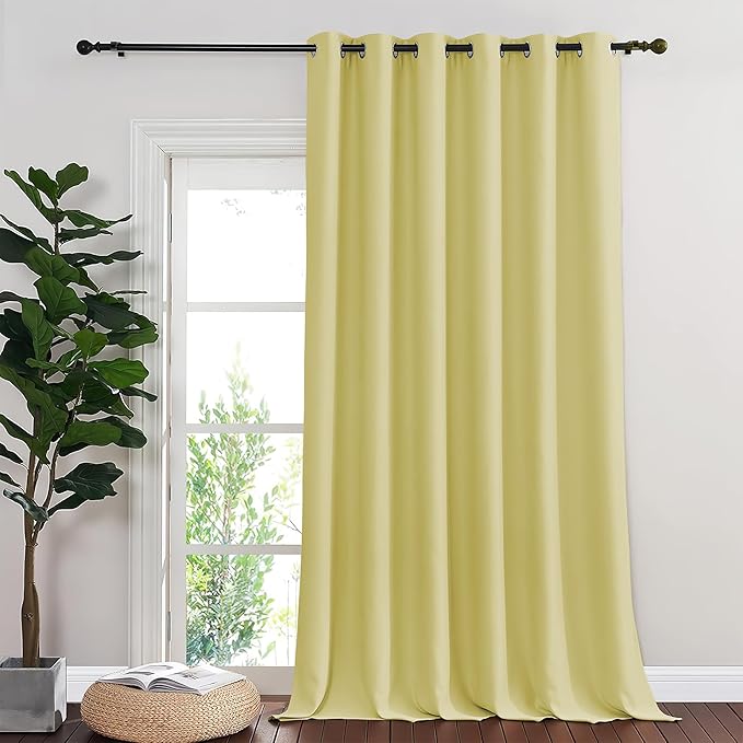 NICETOWN Paler Yellow Blackout Curtains by NICETOWN