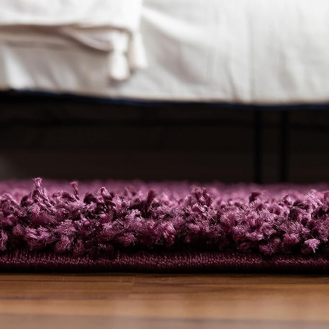 Unique Loom Solid Shag Collection Area Rug - Image 13