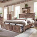 Farmhouse King Size Bed Frame by AITJUNZ