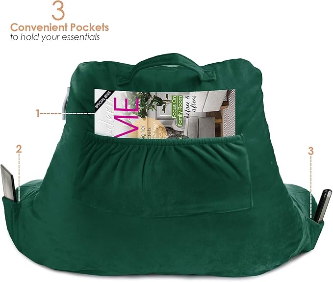 Nestl Reading Pillow with Shredded Memory Foam, Designed - Image 5
