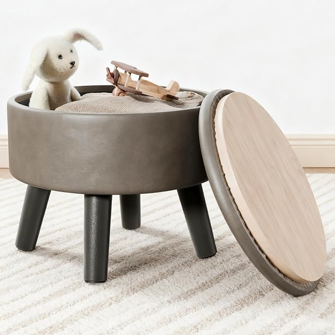 FIMIVIBI Small Foot Stool Ottoman by FIMIVIBI