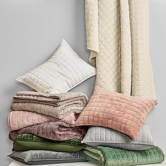 RECYCO Luxury Velvet Quilt Set Twin/Twin XL Size Bedding Sets, Ultra Soft - Image 8