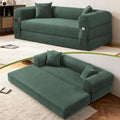 80" Convertible Sofa Bed, Corduroy Folding Sleeper Sofa Bed Queen by GJQFurniture