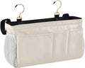 KOPIRIT Beige Bedside Caddy Storage Bag Bedside Organizer by KOPIRIT
