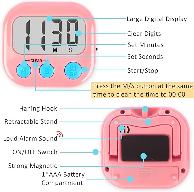 Classroom Timers for Teachers Kids Large Magnetic Digital Timer Teacher - Image 5