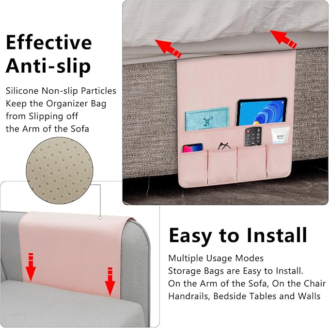 WETRBWEH Remote Control Holder for Armchair，Couch Caddy Organizer TV Remote - Image 4