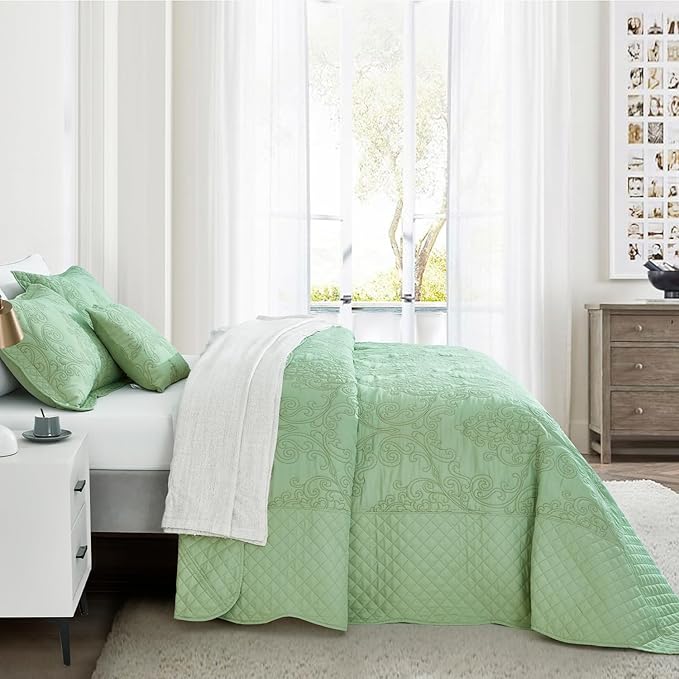 CHIXIN Bedspread Coverlet Set Queen Size - Image 3