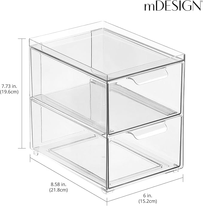 mDesign Stackable Storage Containers Box - Image 3