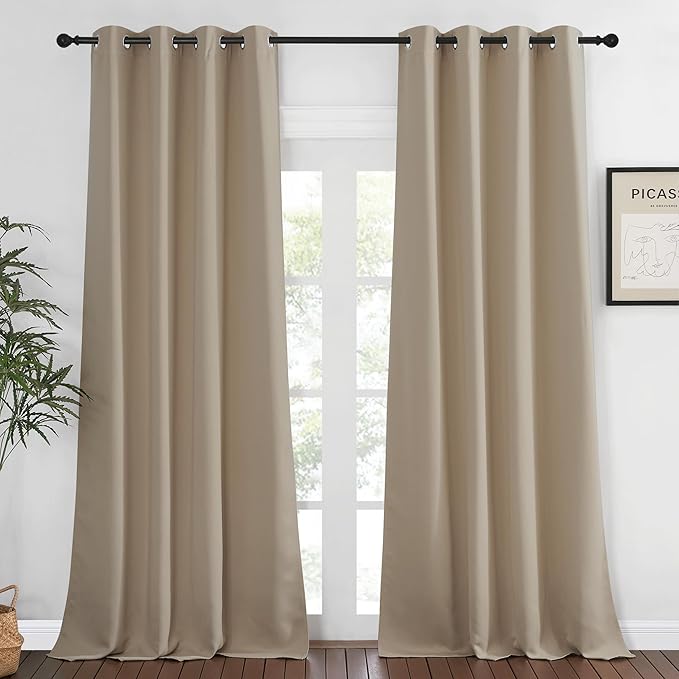 NICETOWN Blackout Window Curtain 90 inch Length by NICETOWN