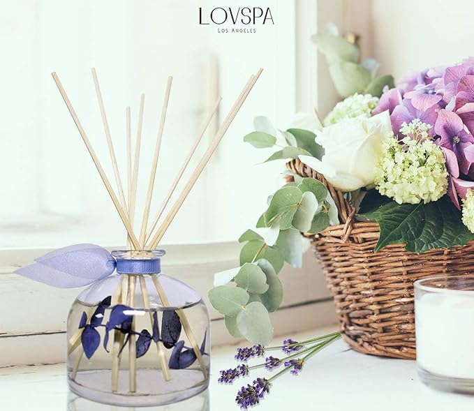 LOVSPA Reed Diffuser Set, DE-Stress Lavender Eucalyptus Scented Oil Diffuser - Image 3