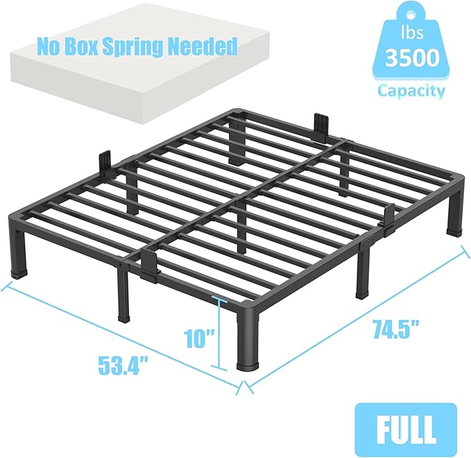 FUIOBYVV 10 Inch Full Bed Frame - Image 3