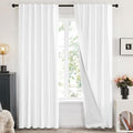 Deconovo Total Blackout Curtains 2 Panels W52 x L95— 100% Blackout, Thermal by Deconovo