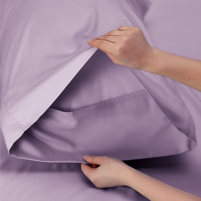 Bedsure Cooling Sheets Twin XL, Rayon Derived from Bamboo, Breathable & Soft - Image 5