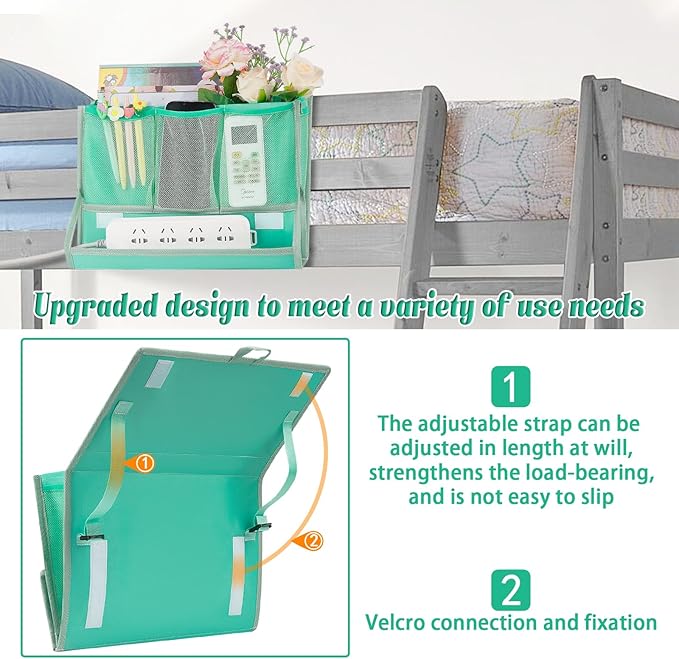 Bedside Caddy Bedside Storage Organizer Bedside Organizer - Image 4