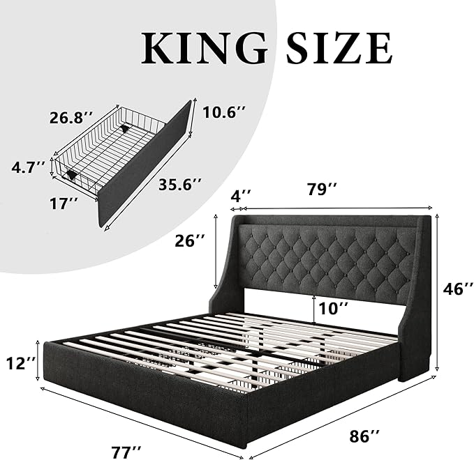 iPormis King Size Bed Frame - Image 7