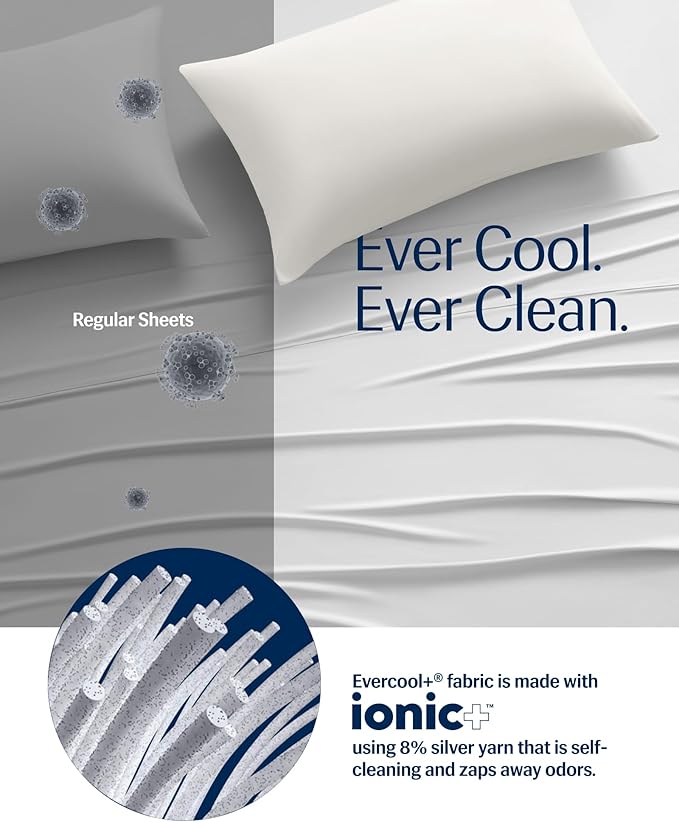 REST® Evercool®+ Top Sheet, Full/Queen Size, Arctic White - Image 5
