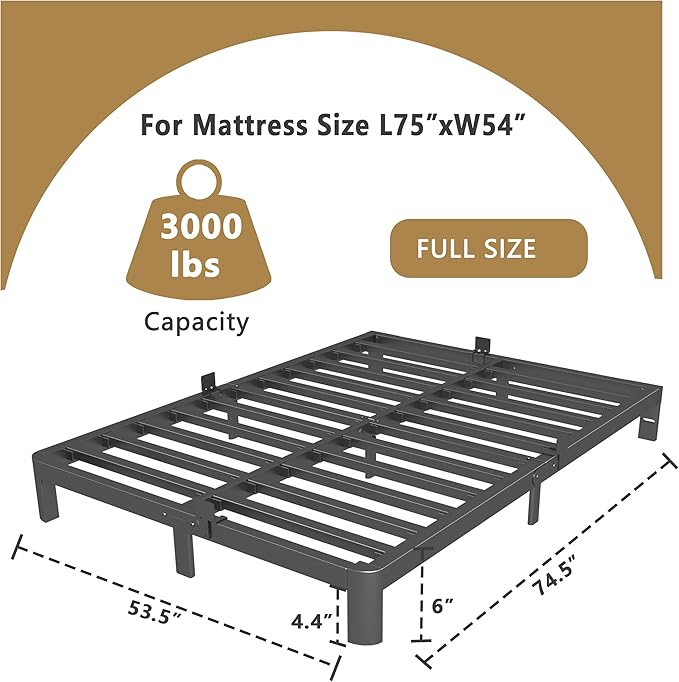ITIMIDI 6 Inch Bed Frame Full Size - Image 2