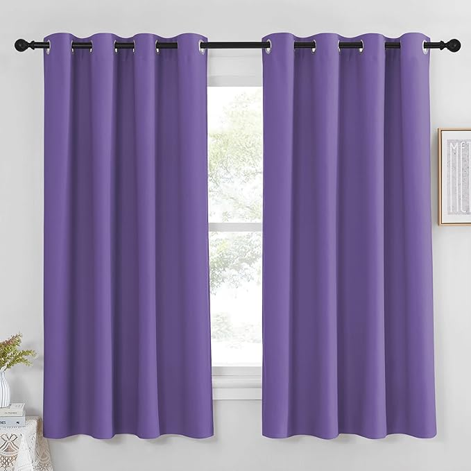 NICETOWN Blackout Curtain Panel 63 inch Long by NICETOWN