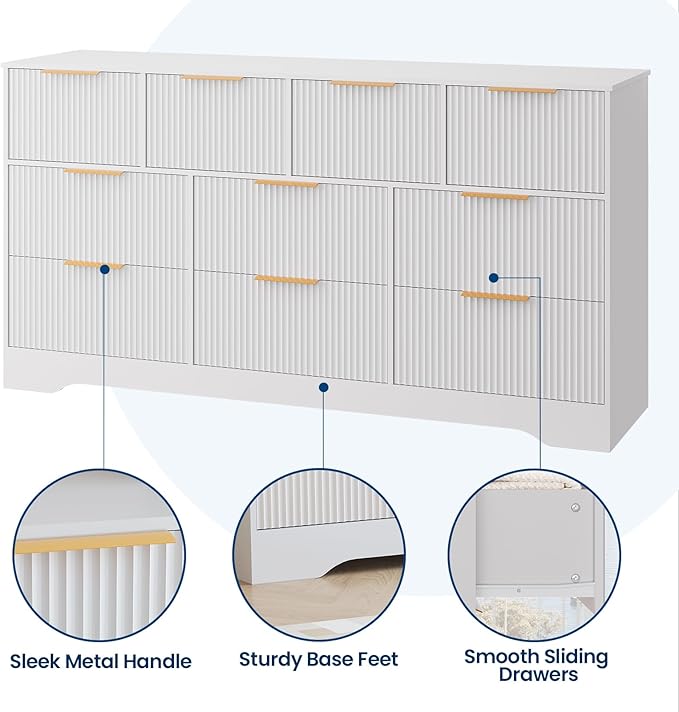 GarveeHome Fluted Dresser for Bedroom - Image 3