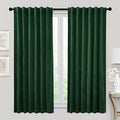 RYB HOME Hunter Green Velvet Curtains 72 inches Length by RYBHOME