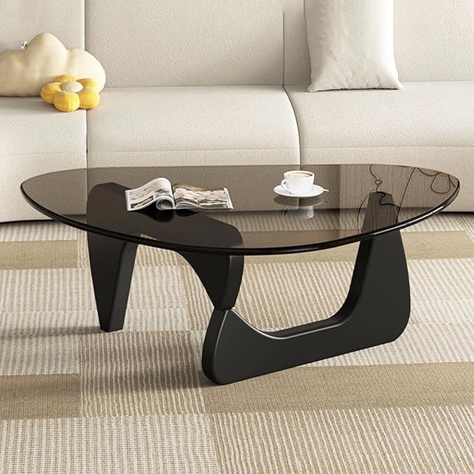 Modern Glass Coffee Table, Mid Century Coffee Table, Small Coffee Table by LZYFY