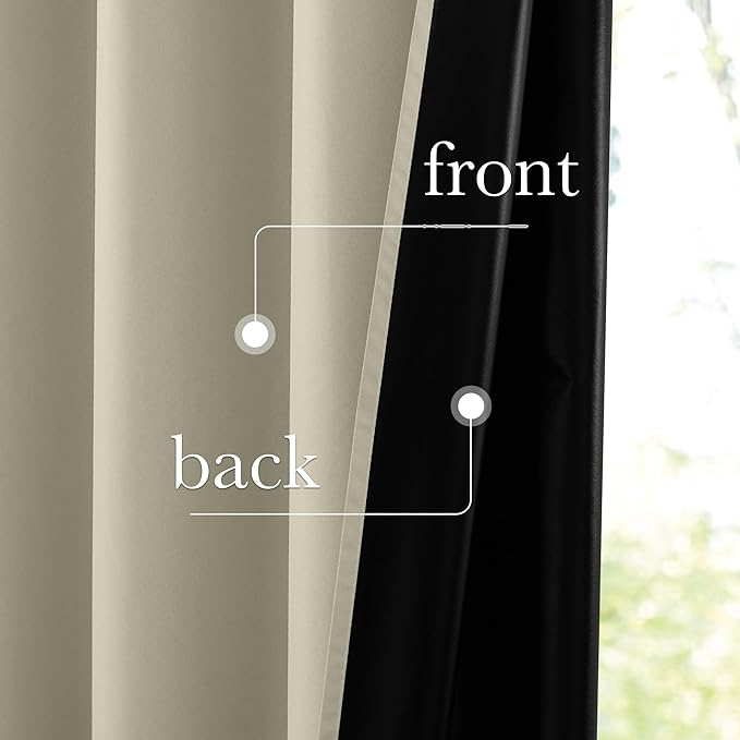NICETOWN 100% Blackout Portable Curtains, Grommet Total Privacy Window - Image 4