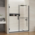 Pivot Swing Shower Door, Adjustable Width 58.9-60" W x 74" H Semi-Frameless by ViivppaiShowerDoors