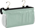 KOPIRIT Cyan Gray Bedside Caddy Storage Bag Bedside Organizer by KOPIRIT