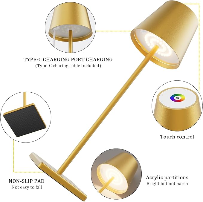 2-Pack LED Cordless Table Lamp - Image 8