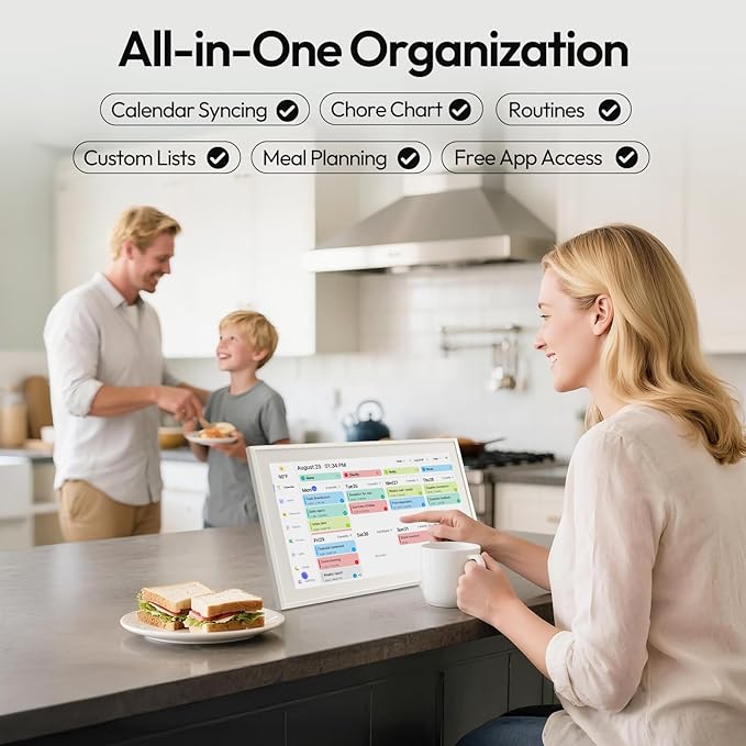 BOCT 15.6'' Digital Calendar Wall - Image 3