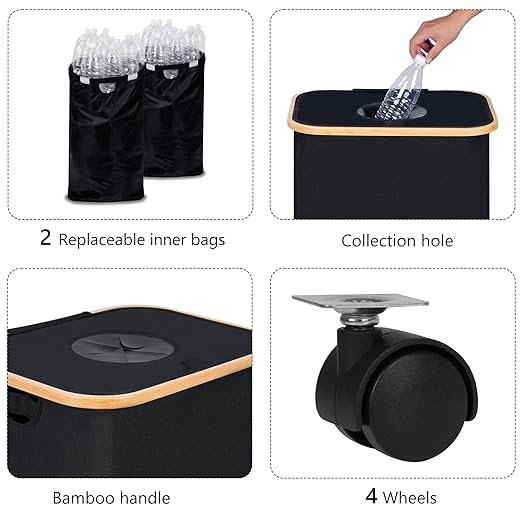 iEGrow Recycling Bin for Kitchen, Indoor Home Recycle Bins - Image 2