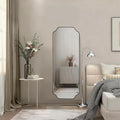 ANDY STAR 18" x 48" Chrome Full Length Mirror, Large Rectangle Bathroom Mirror by ANDYSTAR