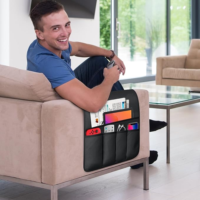 WETRBWEH TV Remote Control Holder Couch Caddy, Non-slip Bedside Caddy Organizer - Image 2