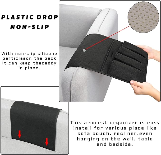 NB Sofa Armrest Organize remote holder bedside caddy organizer - Image 5