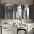 ISKM Large Silver Wall Mirror, 84 x 32 Inch Metal Silver Frame Mirror by ISKM-IStillKeepMovin