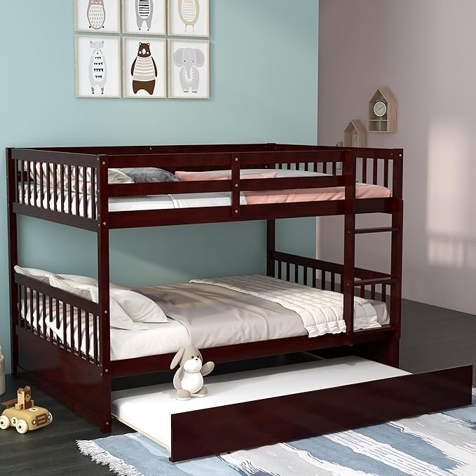 KOMFOTT Wood Full Over Full Bunk Bed - Image 3