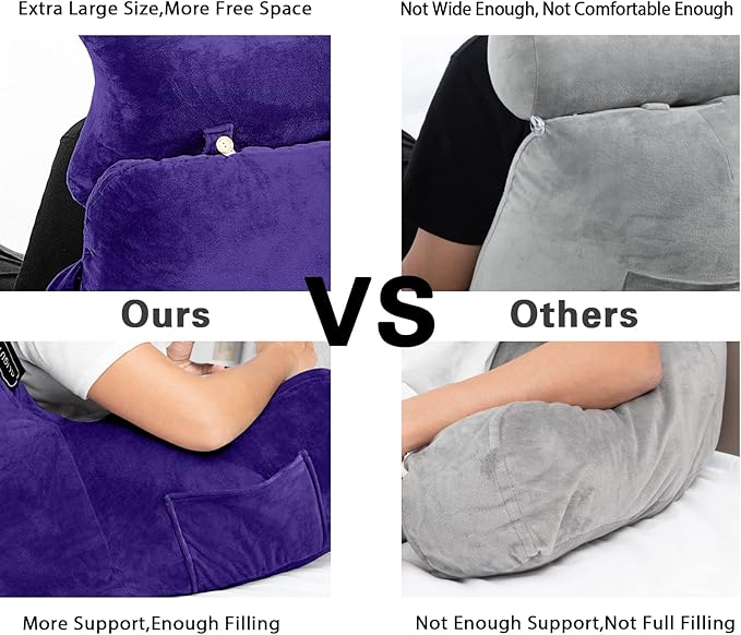 Reading Pillow-Extra Large 31" Bed Rest Pillow - Image 5