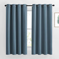 NICETOWN Smoky Blue Blackout Curtains 63 inches Long, Grommet Room Darkening by NICETOWN