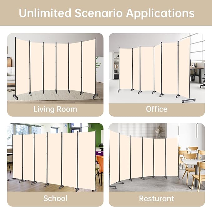 Room Divider Folding Privacy Screens - Image 7