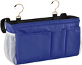 Blue Bedside Caddy Storage Bag Bedside Organizer by KOPIRIT
