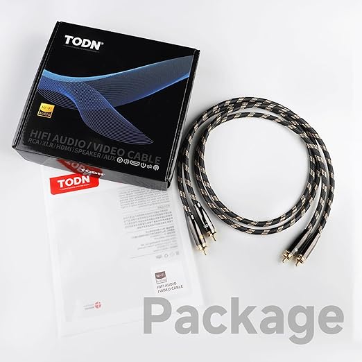 TODN Audiophile RCA Cables HiFi RCA Audio Cable - Image 9