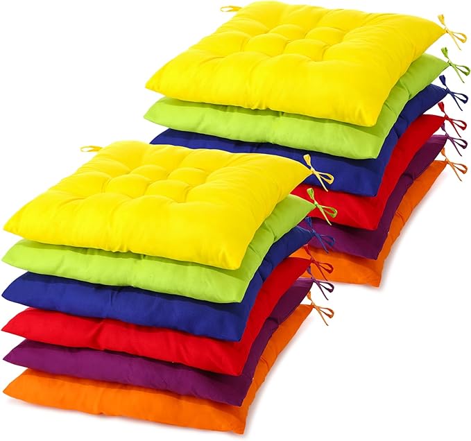 Geetery 12 Pcs Floor Pillows for Classroom Bulk Square Seating Cushions for by Geetery