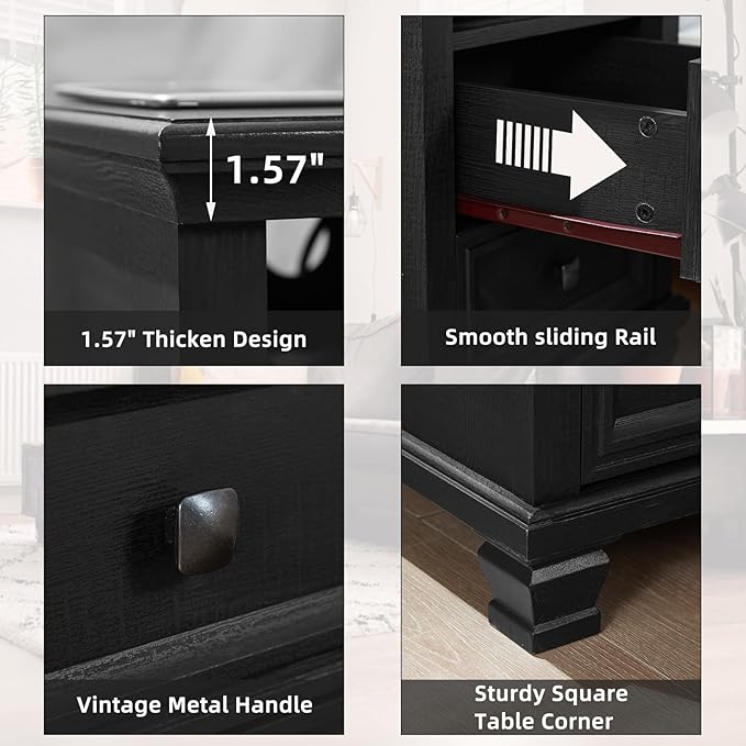 SAVOR LIFE Farmhouse Side Table - Image 5