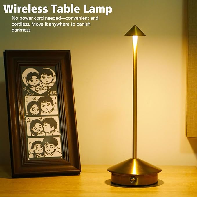 Cordless LED Table Lamp, Rechargeable 5200mAH Battery Operated Lamp - Image 5