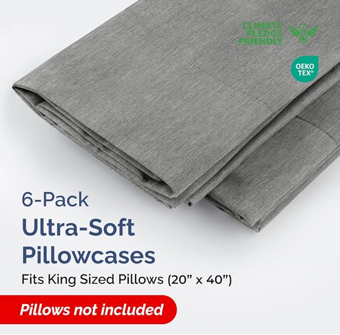 King Pillow Cases Set of 6 - Image 2