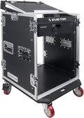 Sound Town Heavy-Duty 1/2" Plywood 14U PA DJ Pro Audio Rack/Road ATA Case by SOUNDTOWN