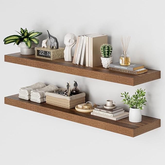 Heimlove 48W x 12D Long Floating Shelf, 12 Inch Deep Floating Shelves by Heimlove