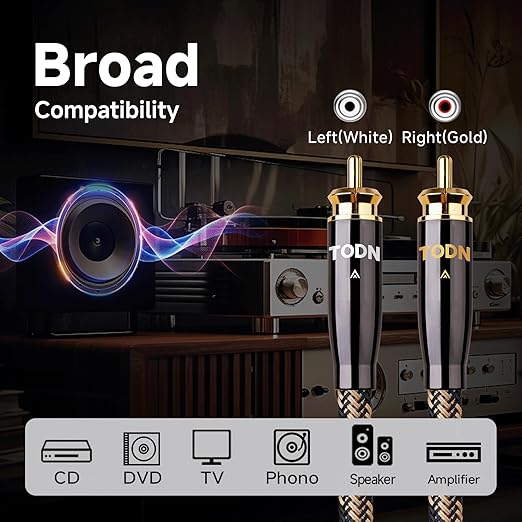 TODN Audiophile RCA Cables - Image 8